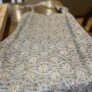 Fancy R&M Richards dress w/Jacket, Size 16, Champagne